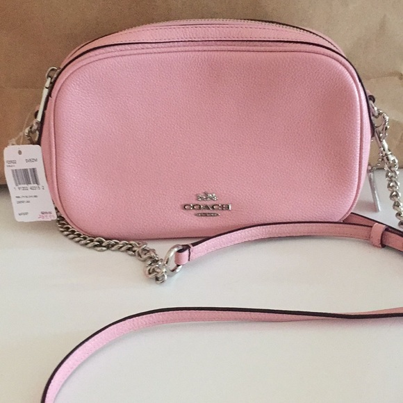 Coach Handbags - Coach pebble leather crossbody bag tote pink